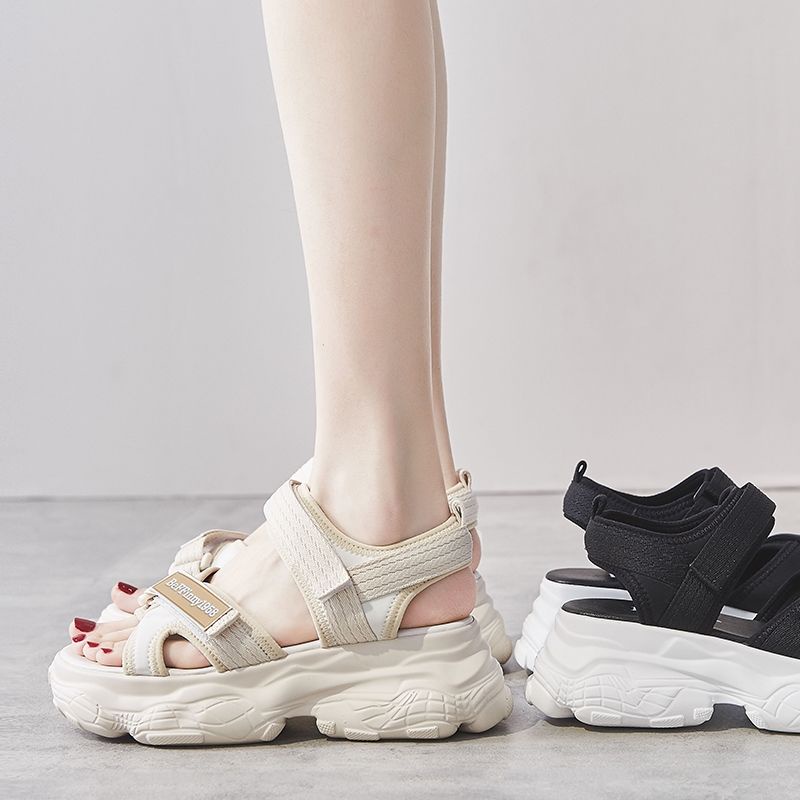 Xăng đan Thể Thao Đế Dày Tăng Chiều Cao 2022 Thời Trang Mùa Hè Cho Nữ