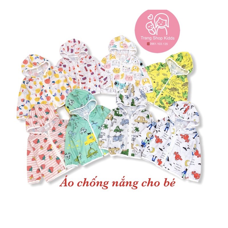 Áo Chống Nắng Thông Hơi Cho Bé Trai Gái,Giá Siêu Rẻ