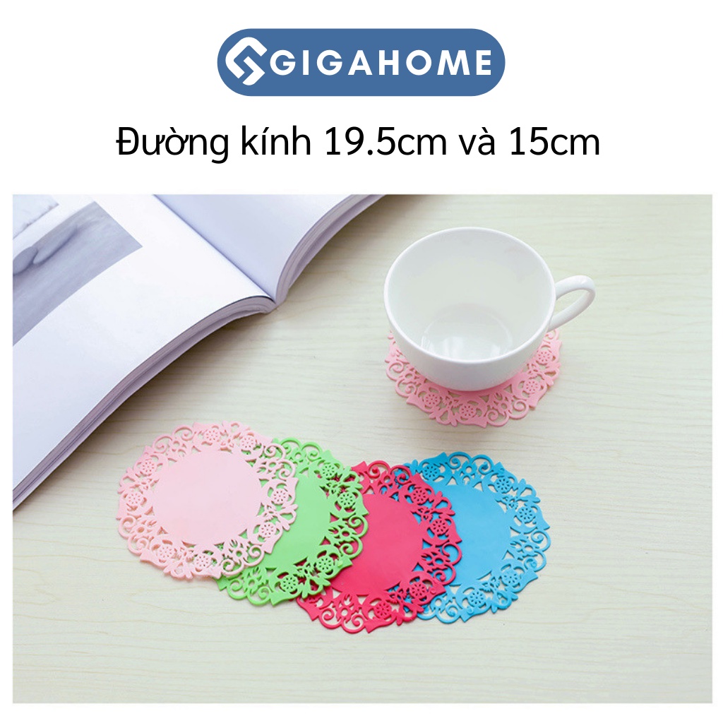 Đế Lót Ly, Nồi Silicone Hoa Văn GIGAHOME Cách Nhiệt, Cách Điện, Chống Trượt 1029