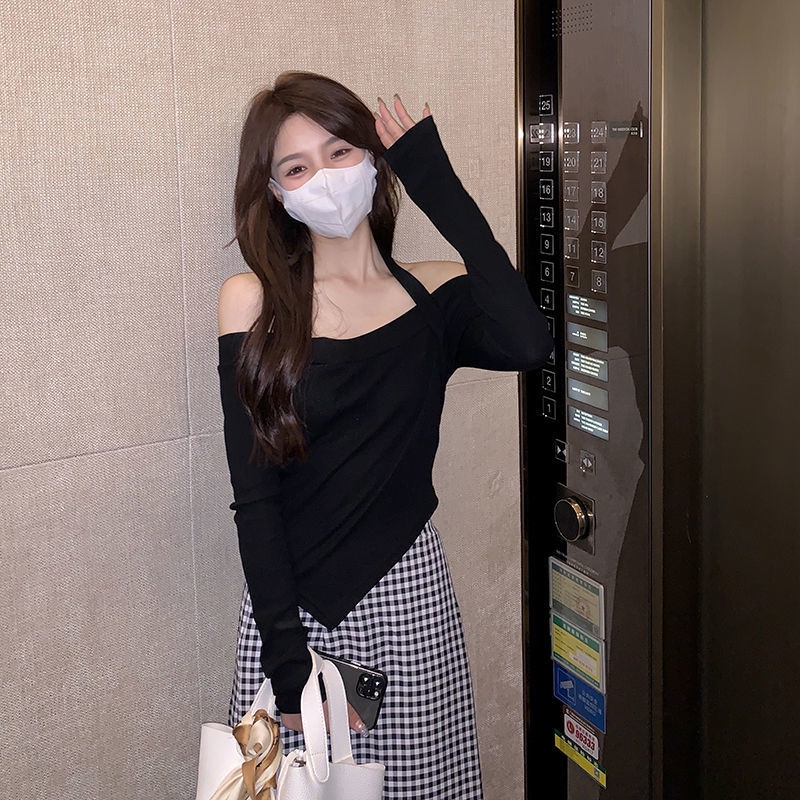 Áo thun IELGY tay dài phong cách Hàn Quốc thời trang cho nữ