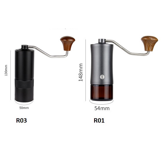 Cối xay cà phê thủ công nhôm nguyên khối mâm xay thép CNC chất lượng cao