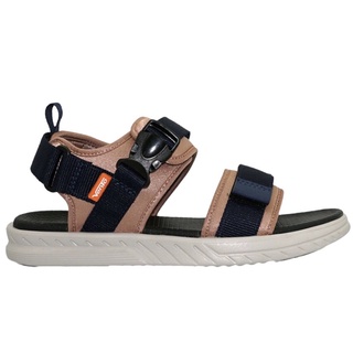 Giày sandal quai ngang nữ chính hãng vento màu hồng-be