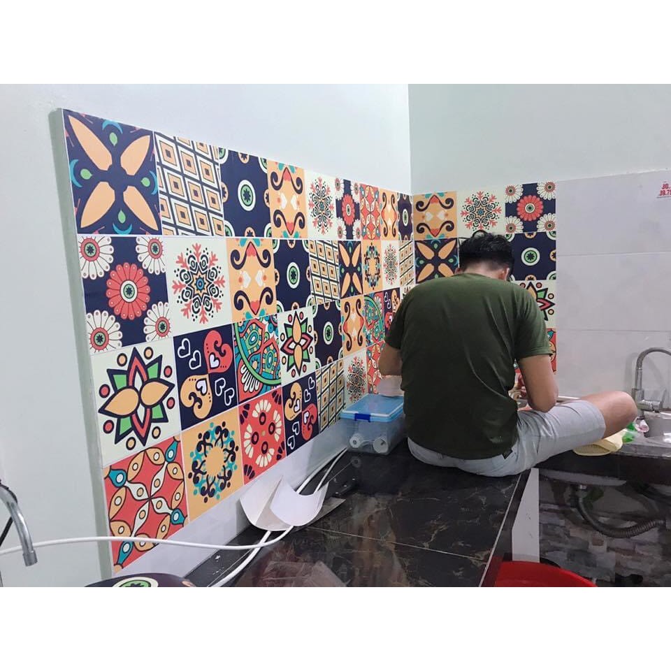 Decal Gạch Bông miếng lẻ 20x20cm - Decal dán tường, dán bếp - Trang trí nhà cửa - Viet Decor | BigBuy360 - bigbuy360.vn