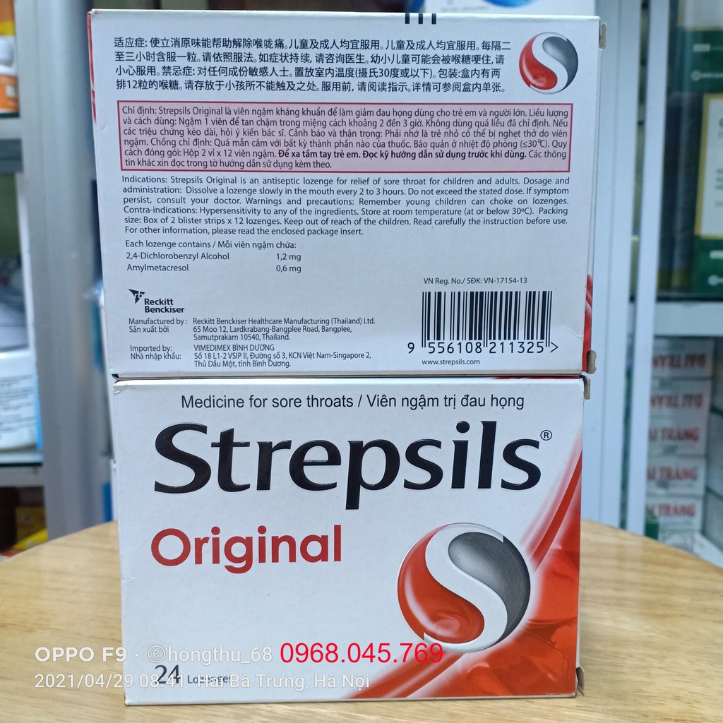 Viên Ngậm Ho Strepsils | Thế Giới Skin Care