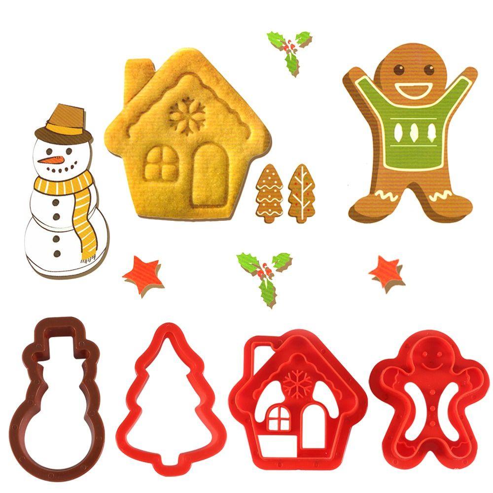 Khuôn Dập Nổi Họa Tiết Happy Christmas Trang Trí Bánh Quy