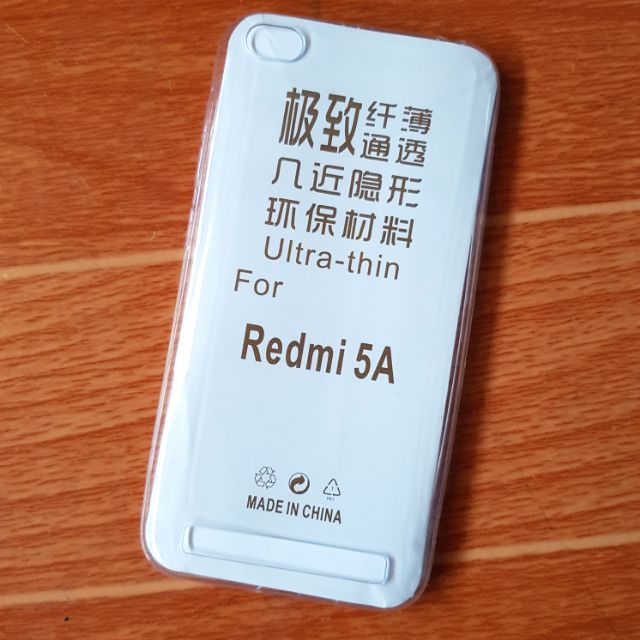 Ốp lưng Redmi 5A dẻo silicon trong suốt siêu mỏng