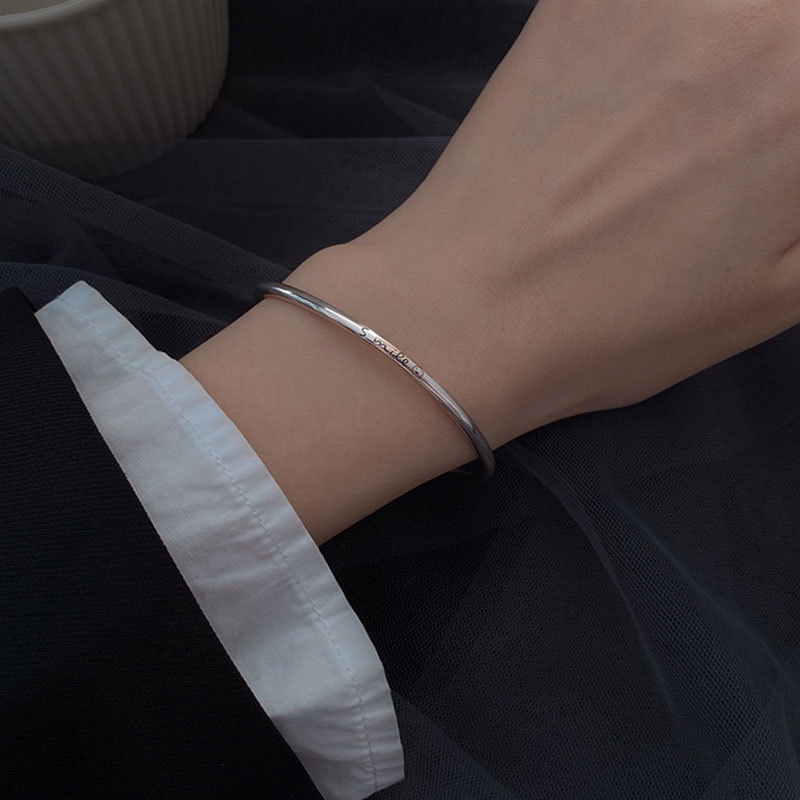 ❤zheting❤ 925 Silver Smiling Letter Women's Bracelet