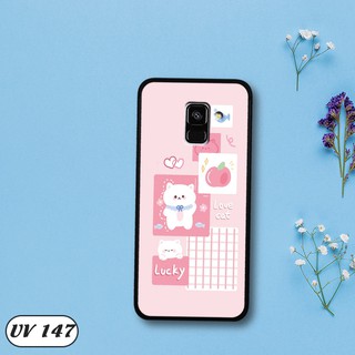 Ốp lưng Samsung Galaxy A8 Plus lưng nhám viền dẻo