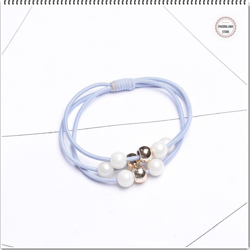 [FREESHIP XTRA ]Dây buộc tóc ngọc trai phong cách Hàn Quốc siêu dễ thương.