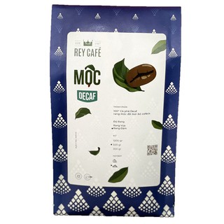 Cà phê Mộc Decaf - Loại bỏ Caffeine - Rey Cafe - Phù hợp Người viêm dạ dày, Phụ nữ có thai, cho con bú và trẻ em