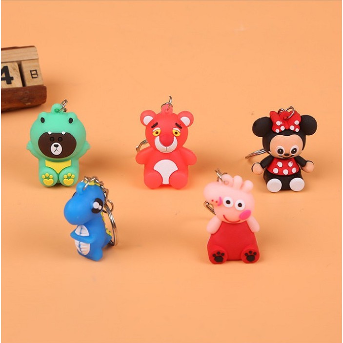 Móc Khóa Hoạt Hình 3D Ngộ Nghĩnh Dễ Thương