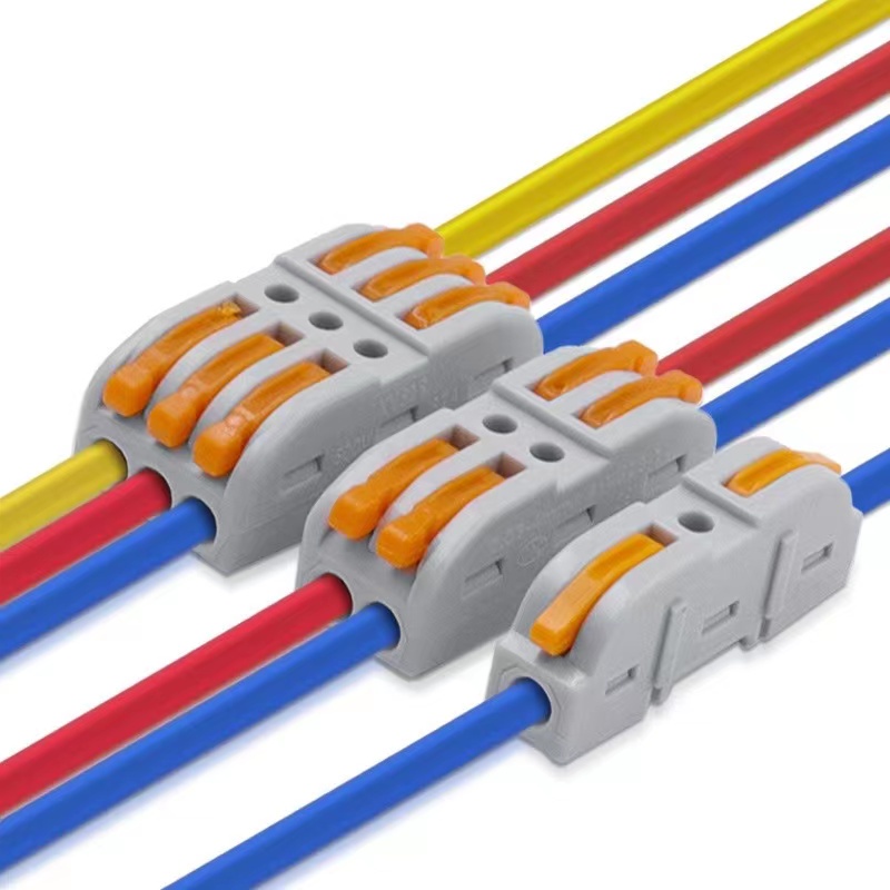 1 Khối Đấu Nối Dây Điện Nhanh Chóng Nhỏ Gọn Thông Dụng Cho Kết Nối Dây Điện 28-12AWG