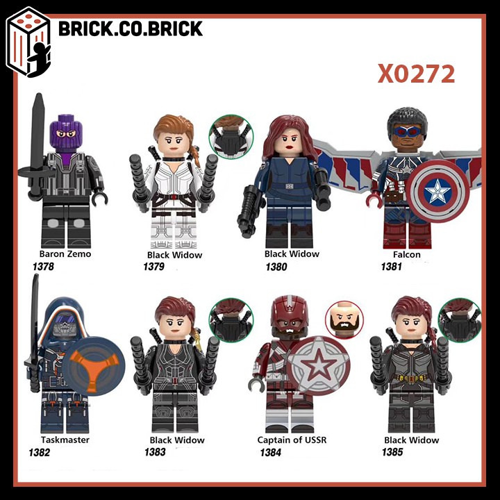 Đồ chơi Lắp Ráp Minifigures và Non Lego Super Heroes Siêu Anh Hùng DC / Marvels:Taskmaster, Falcon X0272