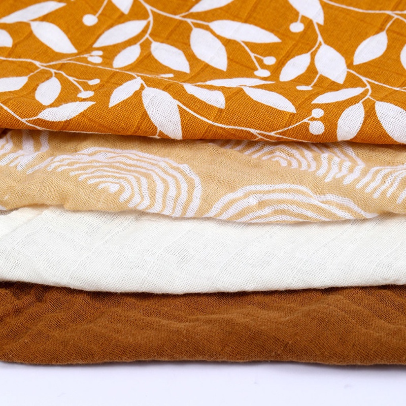 Bộ 5 Khăn Lau Mặt Bằng Vải Cotton Mềm Mại Cho Bé