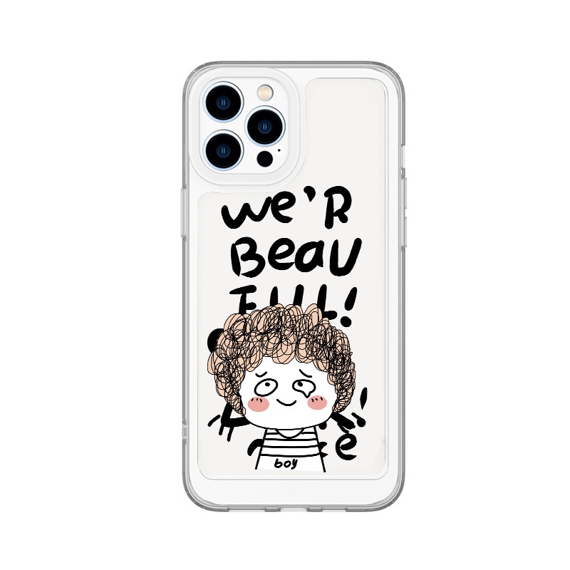 Ốp lưng iphoneỐp Điện Thoại  Mềm In Hình Cặp Đôi Tóc Xoăn Cho Iphone 13 14 7P 12 11Dinuo case