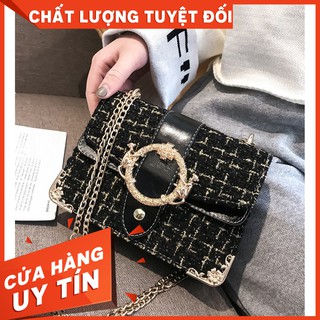 Túi Đeo Chéo Nữ Dạ Nẹp Viền TTS 288.