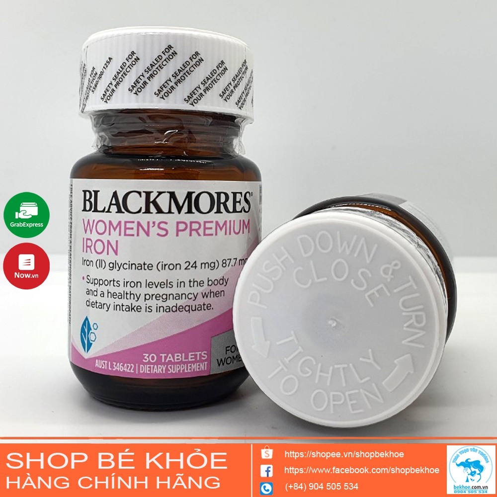 Sắt bầu Blackmores Pregnancy Iron - Sắt bổ xung cho bà bầu Blackmores 30v Úc