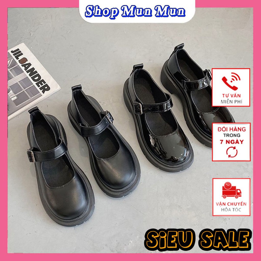 Giày sandal nữ, Giày nữ ulzzang oxford thời trang Hàn Quốc. Chất liệu da mềm, đi êm chân. Giày nữ độn đế thời trang xắn