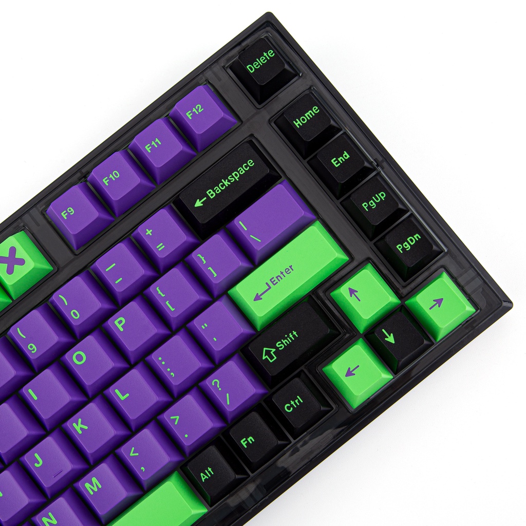 173Keys ABS Cherry Profile Keycaps Kit, Double Shot Molding, Tương thích với Gateron Kailh Cherry MX Switch và Bàn phím cơ ANSI & ISO Layout
