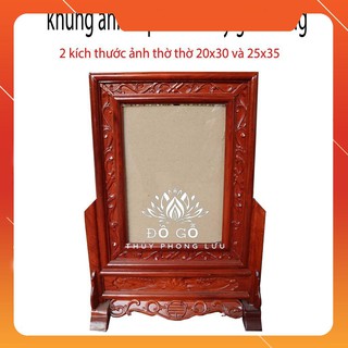 khung ảnh kép hoa lá tây-khung ảnh thờ gỗ hương cao cấp