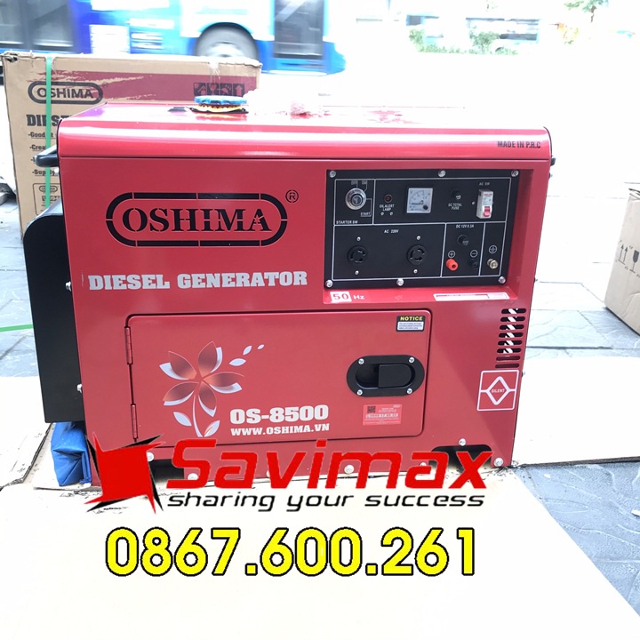 Máy phát điện chạy dầu 7kw Oshima 8500-GIÁ SỐC