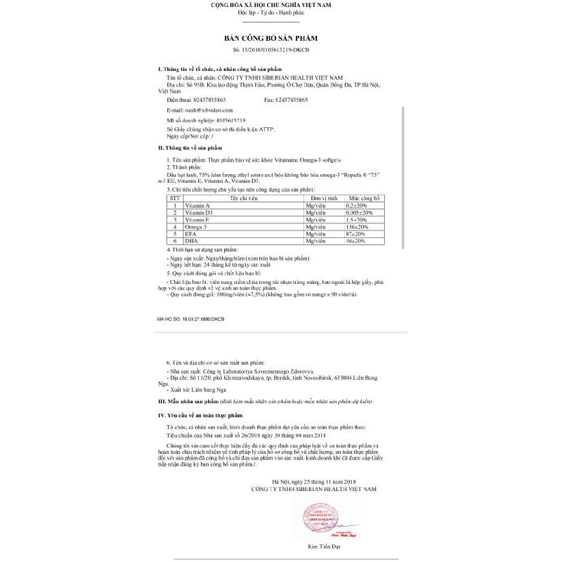 Viên uống bổ não và mắt VITAMAMA OMEGA-3 SOFTGELS ;