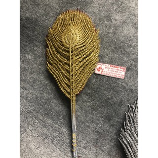 Sỉ lông công kim tuyến trang trí Noel, oản tài lộc,giỏ quà