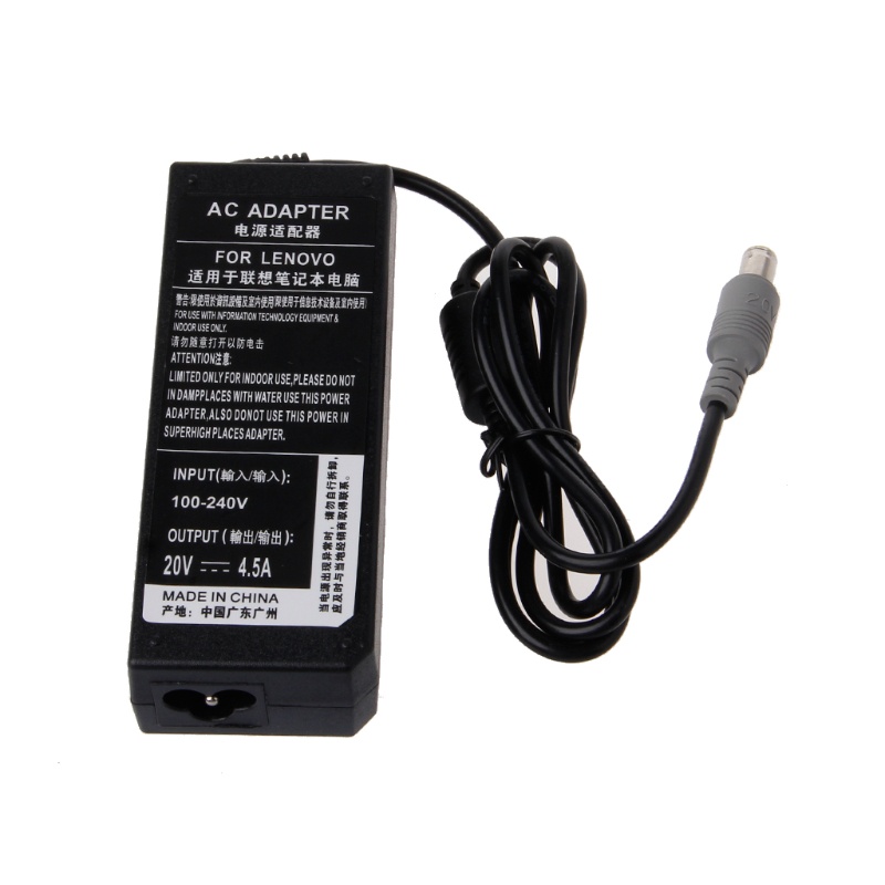 IBM Dây Sạc Laptop 20V 4.5A 90W AC Cho Lenovo ThinkPad Laptop 92P1105 92P1106 92P