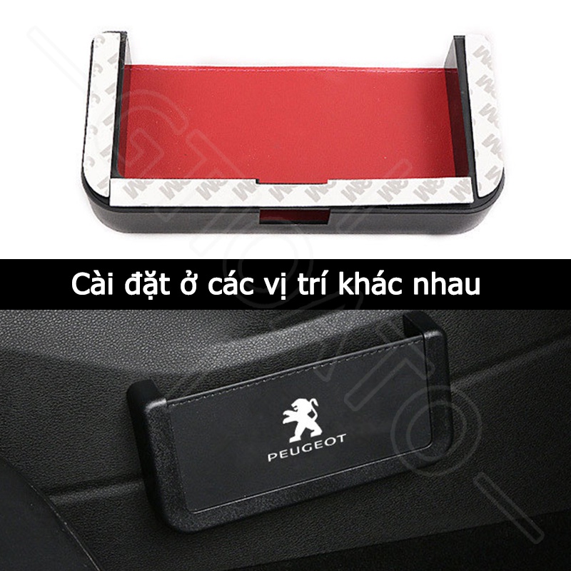 GTIOATO Hộp Đựng Điện Thoại Trên Oto Hộp Đựng Điện Thoại Trên Xe Túi Đựng Điện Thoại Trên Ô Tô Khay ĐựNg Đồ Ô Tô HộP ĐựNg Đồ TrêN Ô Tô Phụ Kiện Xe Hơi Cho Peugeot 3008 2008 307 405 207 208 206 306 5008 406 407 308 4008 Rcz 408