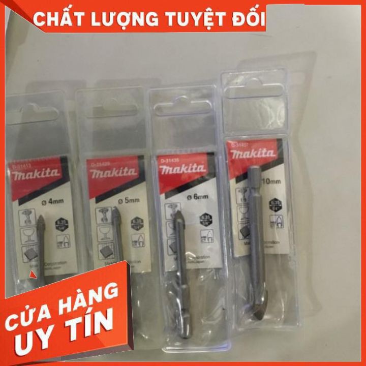 Phụ kiện makita - Mũi khoan kính ,   Khoan gạch men, khoan chuôi lục giác