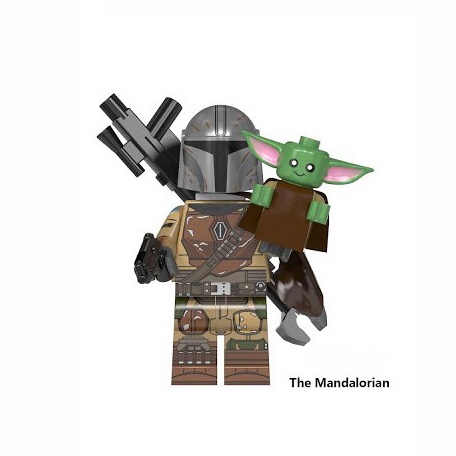 Đồ chơi lắp ráp nhân vật minifigures Mandalorian và Baby Yoda WM899A