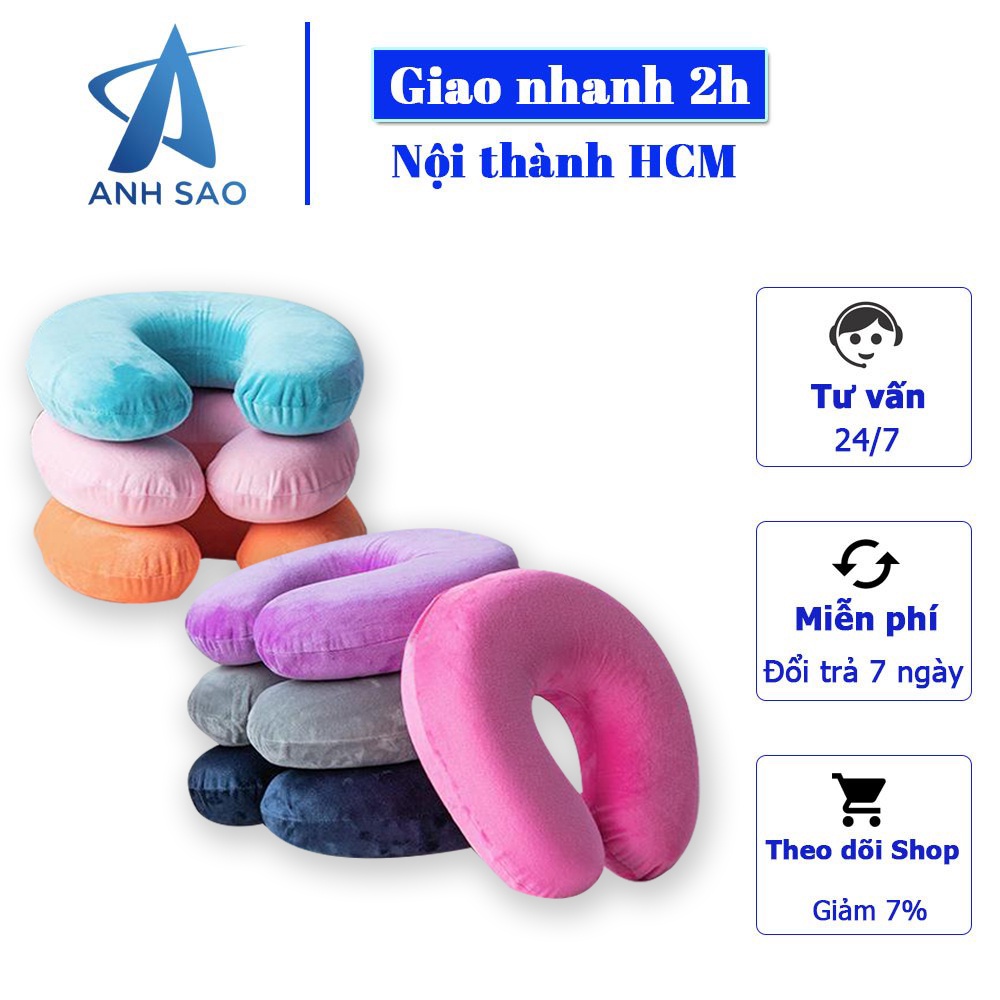 Gối kê cổ hình chữ U cho bé cao cấp Ánh Sao - thường dùng trong văn phòng, đi máy bay, du lịch