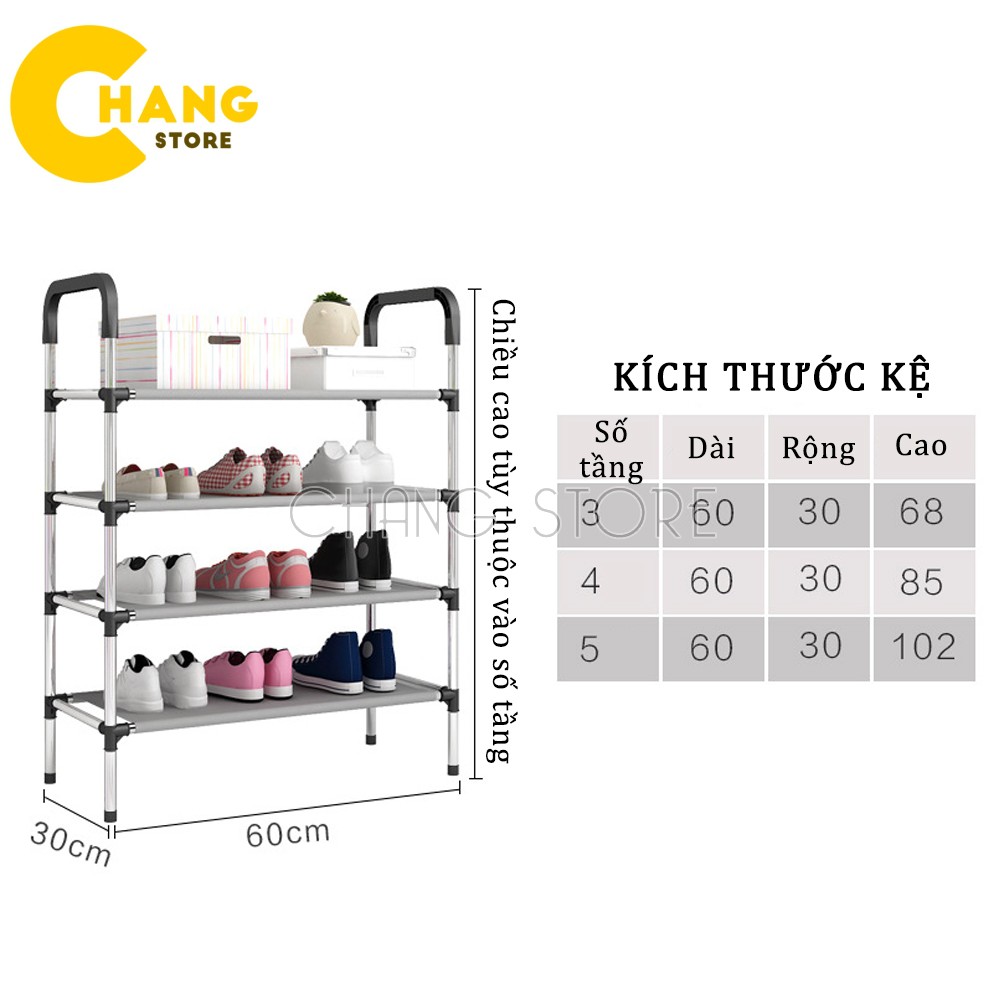 Kệ Giày Dép 5 Tầng Inox Cao Cấp Hiện Đại