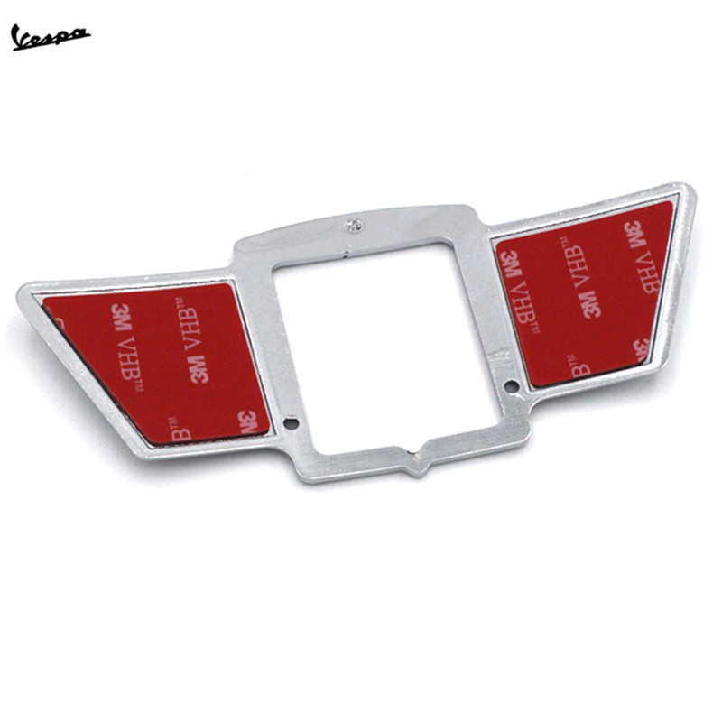 Viền ốp logo dạng cánh mạ crom cao cấp cho Piaggio Vespa GTS300 GTS300 Super LX150 LXV150 Primavera 150 Sprint 150 S150