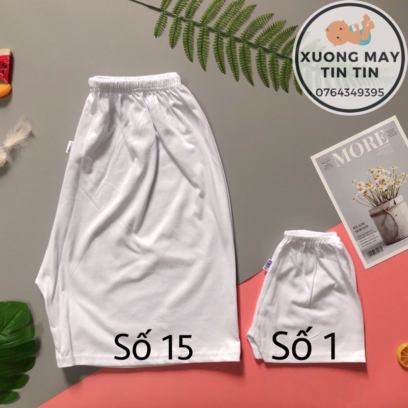 Quần đùi trẻ em cotton 100% dáng suông số 1-8