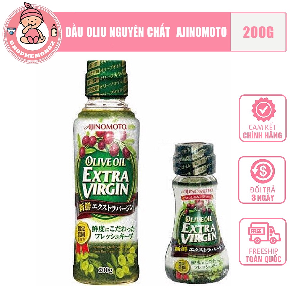 Dầu oliu nguyên chất Ajinomoto Olive Extra Virgin Nhật 70g (date mới 2022) thumbnail