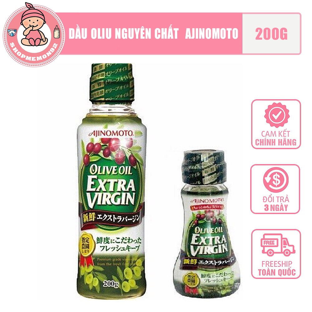 Dầu oliu nguyên chất Ajinomoto Olive Extra Virgin Nhật 70g và 200g