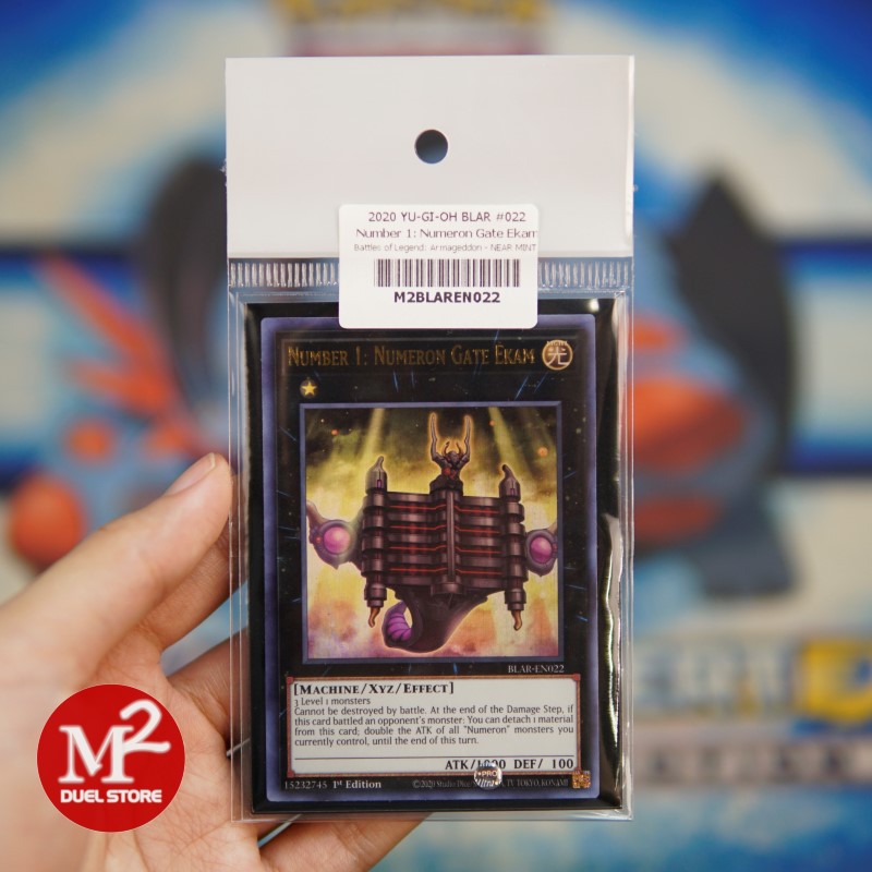 Lá bài Yugioh BLAR-EN022 Number 1: Numeron Gate Ekam - Ultra Rare - Đóng gói theo tiêu chuẩn M2SCCQ-