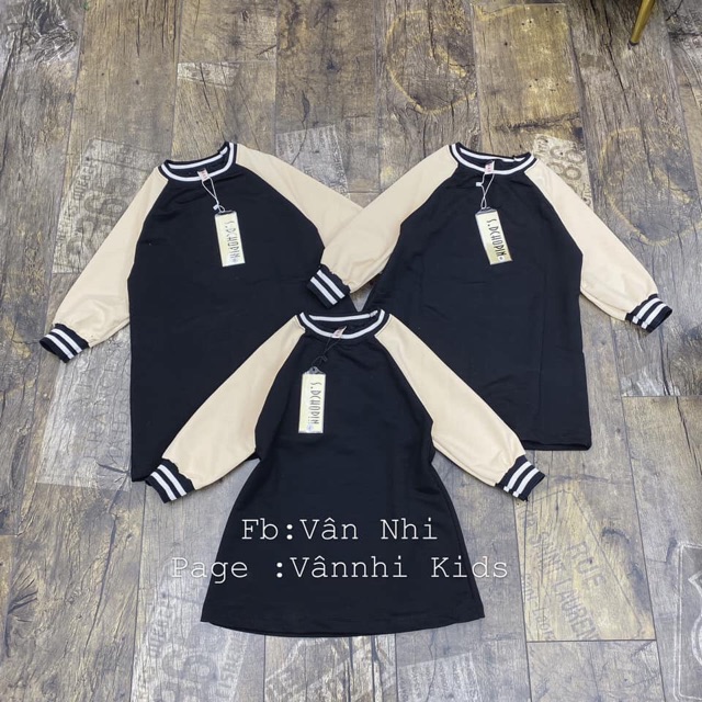 VÁY SUÔNG UMI TAY BE BO KẺ CHO MẸ VÀ BÉ | BigBuy360 - bigbuy360.vn