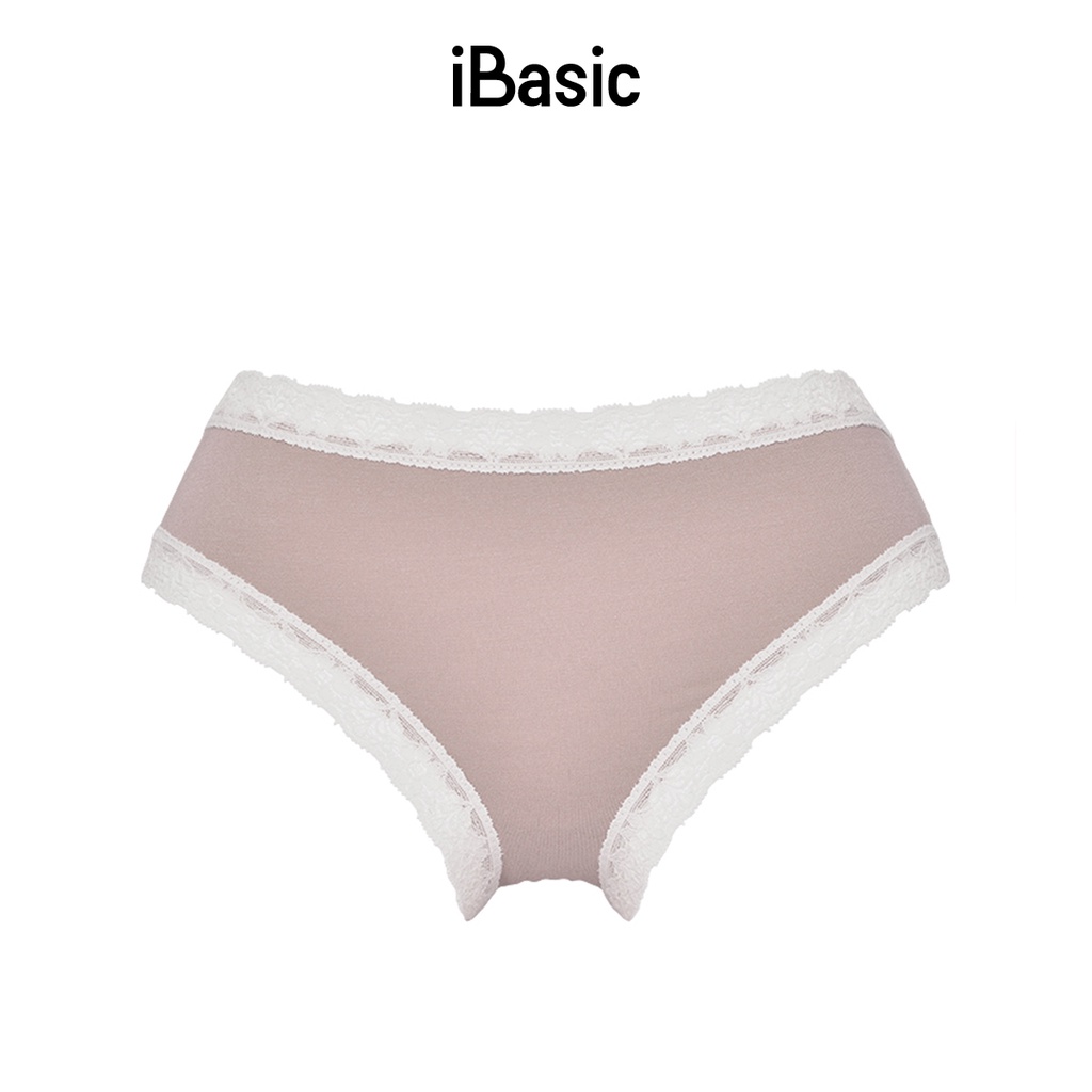 Quần lót nữ cotton bikini phối ren iBasic PANY053