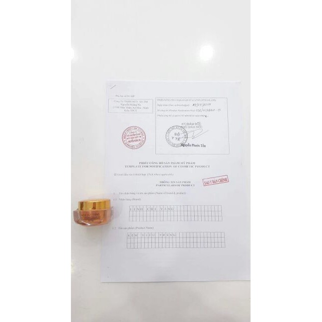 - Kem siêu trắng linh chi vàng 15g - Store Chính Hãng