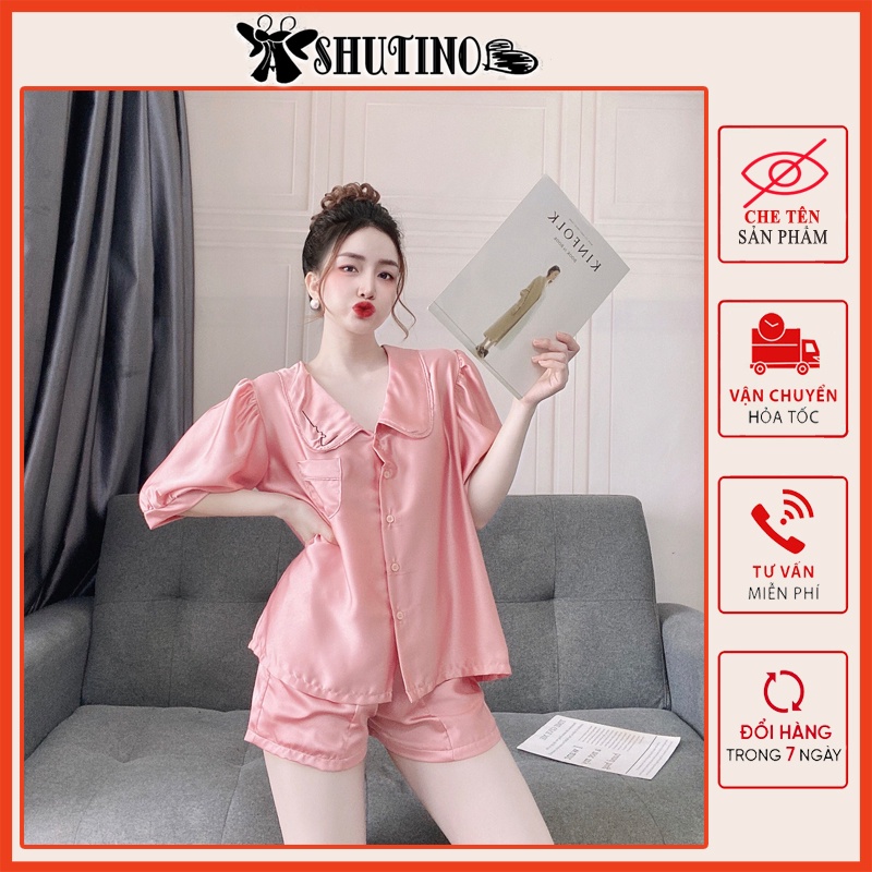 Đồ ngủ nữ sexy lụa satin cao cấp gợi cảm Shutino SA38