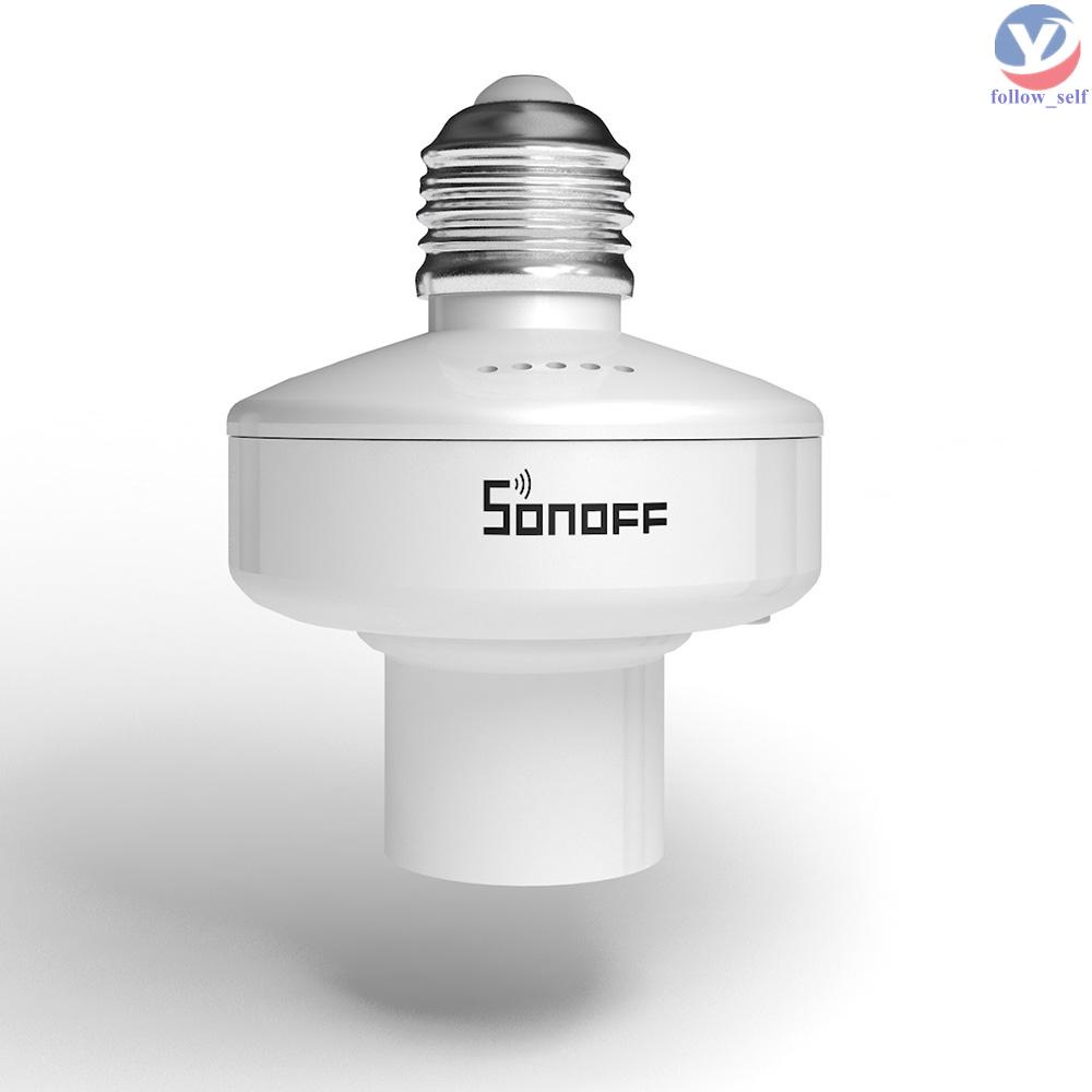 SONOFF Đui đèn thông minh không dây E27 RFF SlampherR2 ITEAD 433MHz điều khiển bằng giọng nói tương thích với Google