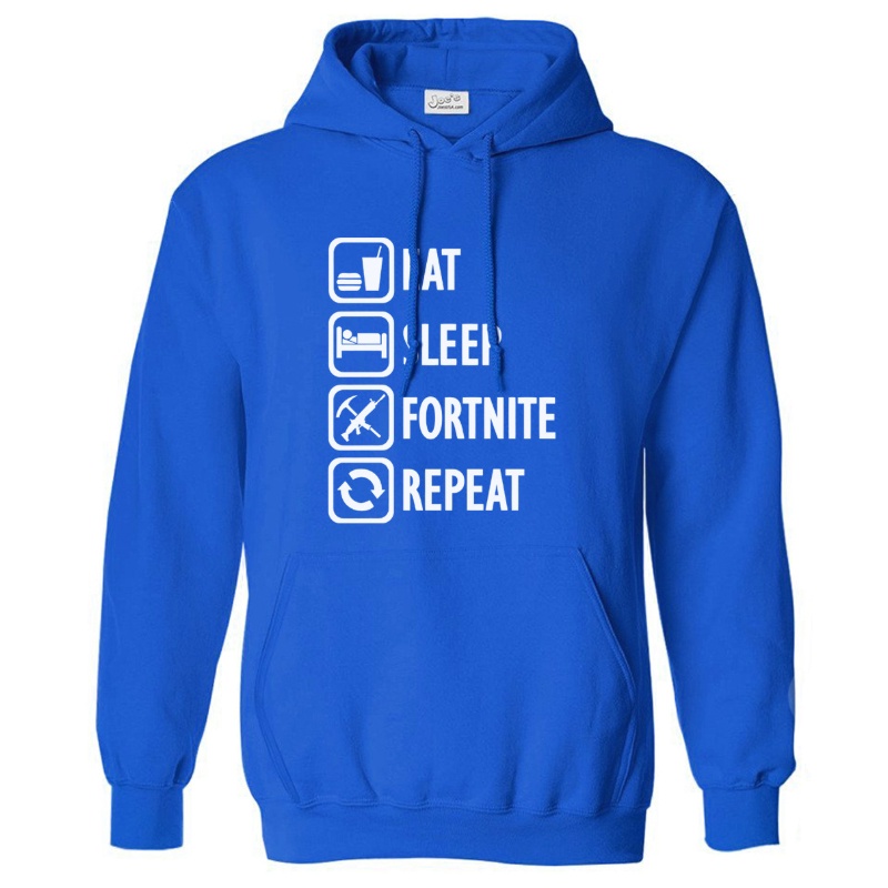 Áo Khoác Hoodie Unisex Nam Nữ Eat - Sleep - Fornite Sportslink