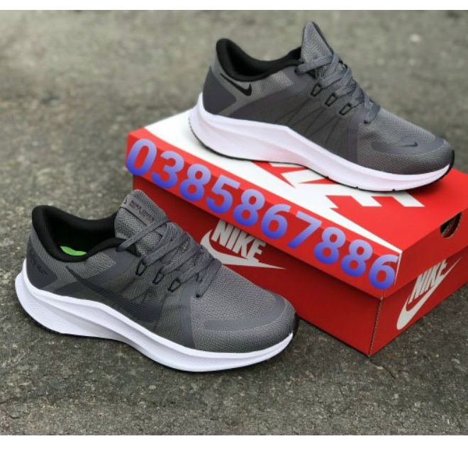 Giày Nike Running Quest 4 (2021) Xám Nam (M) [Auth - Chính Hãng - FullBox] SAIGONSNEAKER79STORE