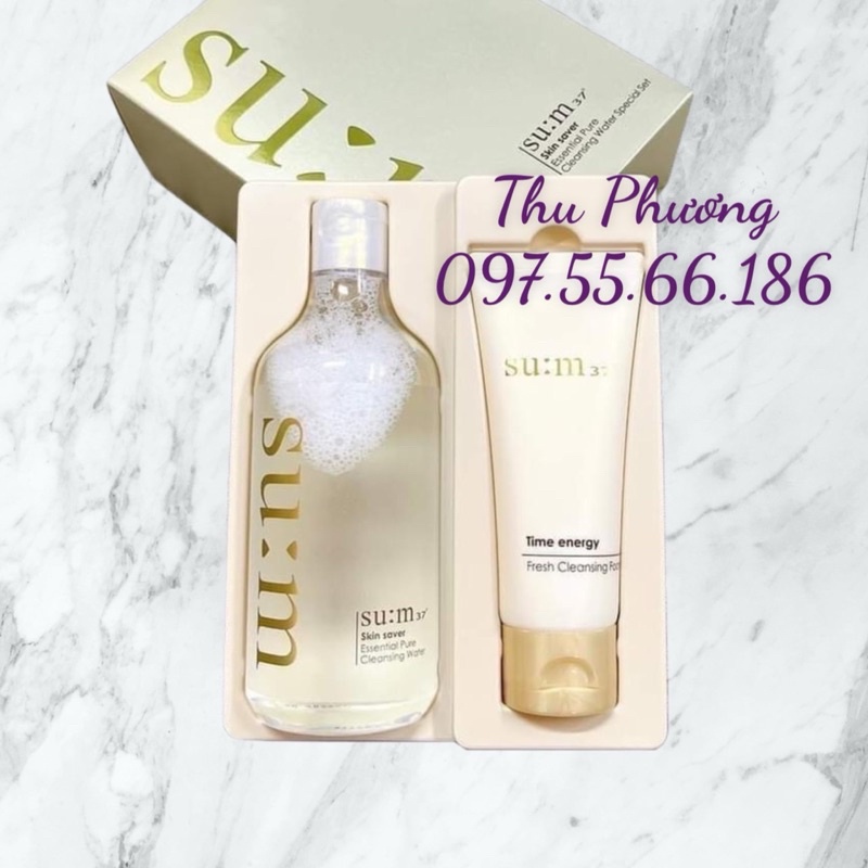 Set nước tẩy trang sum 400ml + sữa rửa mặt 100ml