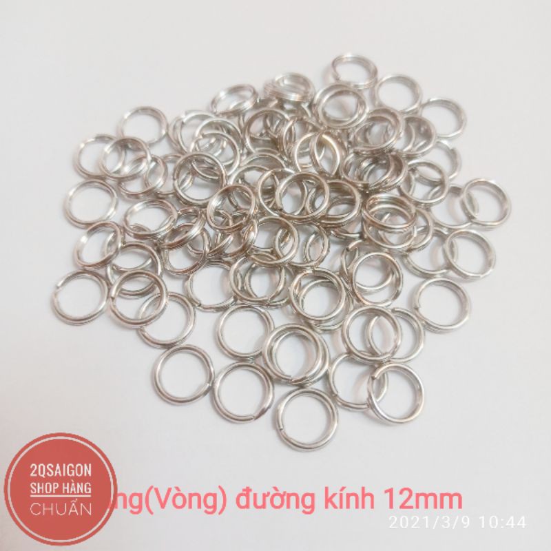 Vòng chìa khóa bằng thép không gỉ , Phụ kiện vòng kim loại 12mm