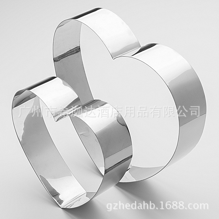 Khuôn Ring tim thép không gỉ 6 inch - 8 inch - 9 inch