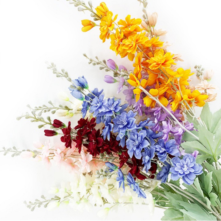 Hoa giả - Hoa phi yến Lucas 70cm nhiều màu sắc trang trí đẹp, thanh mát