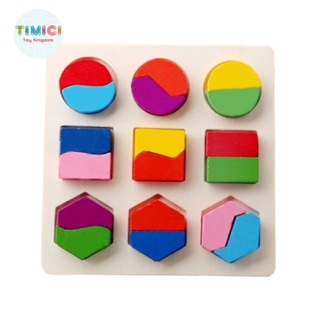 [GG011]Đồ chơi xếp hình bằng gỗ, bảng ghép hình học, Giáo cụ montessori